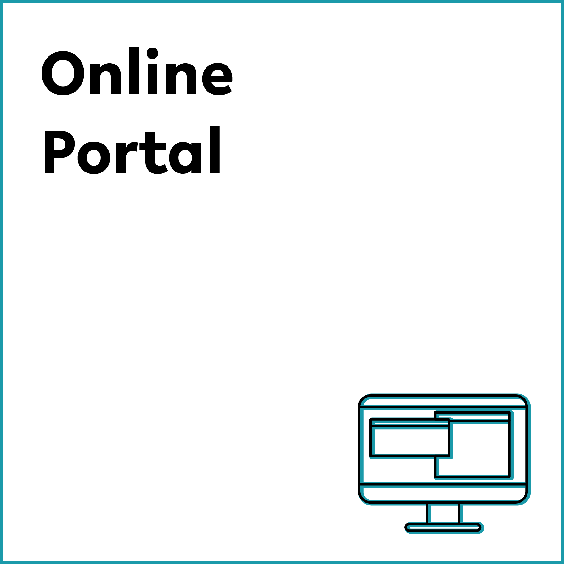 Icon mit Desktop-App für Online Portal